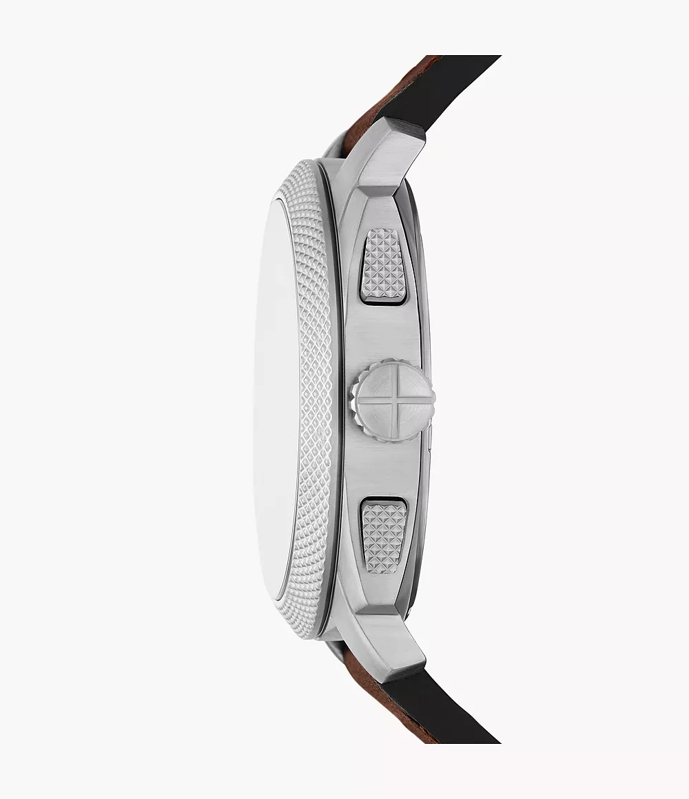Reloj Fossil Machine de hombre banda de piel 44 mm
