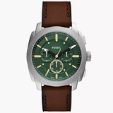 Reloj Fossil Machine de hombre banda de piel 44 mm