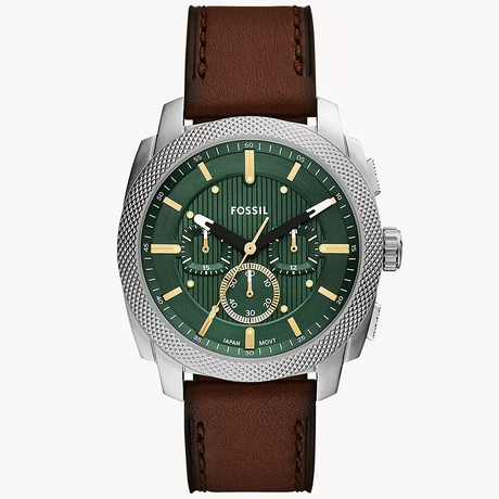 Reloj Fossil Machine de hombre banda de piel 44 mm
