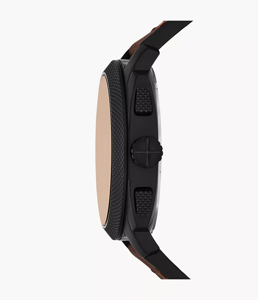 Reloj Fossil Machine de hombre pulsera de piel 46 mm
