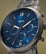 Reloj Fossil Neutra para caballero pulsera de metal 44mm