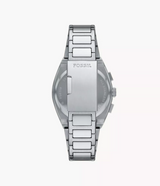 Reloj Fossil Everett Smoke de hombre banda de metal 44 mm