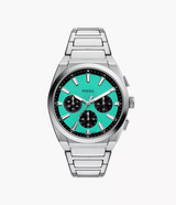 Reloj Fossil Everett Smoke de hombre banda de metal 44 mm
