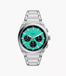 Reloj Fossil Everett Smoke de hombre banda de metal 44 mm
