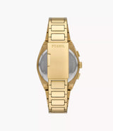 Reloj Fossil Everett Smoke de hombre banda de metal 44 mm