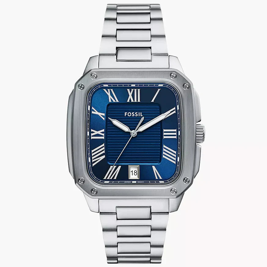 Reloj Fossil Crosby de caballero pulsera de metal 42 mm