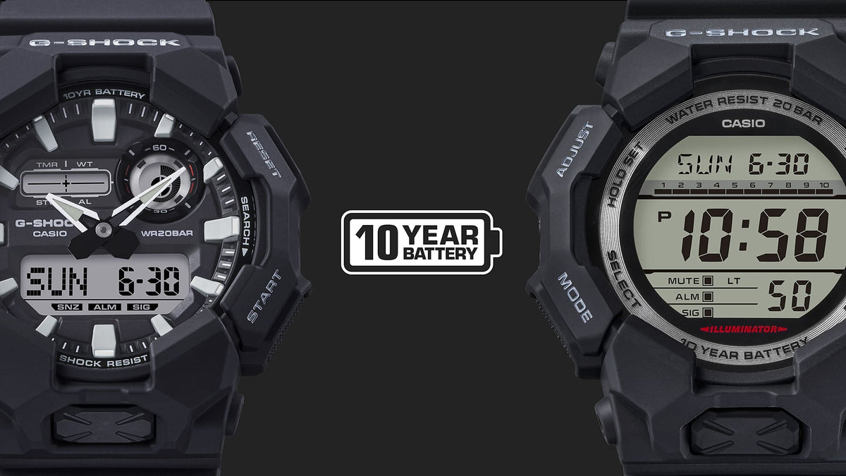 GA-010 Reloj G-Shock para caballero pulsera de resina 10 años de batería