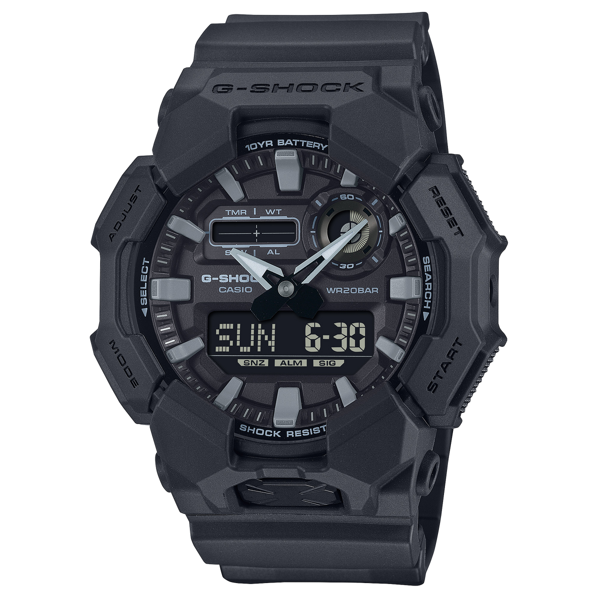 GA-010 Reloj G-Shock para caballero pulsera de resina 10 años de batería