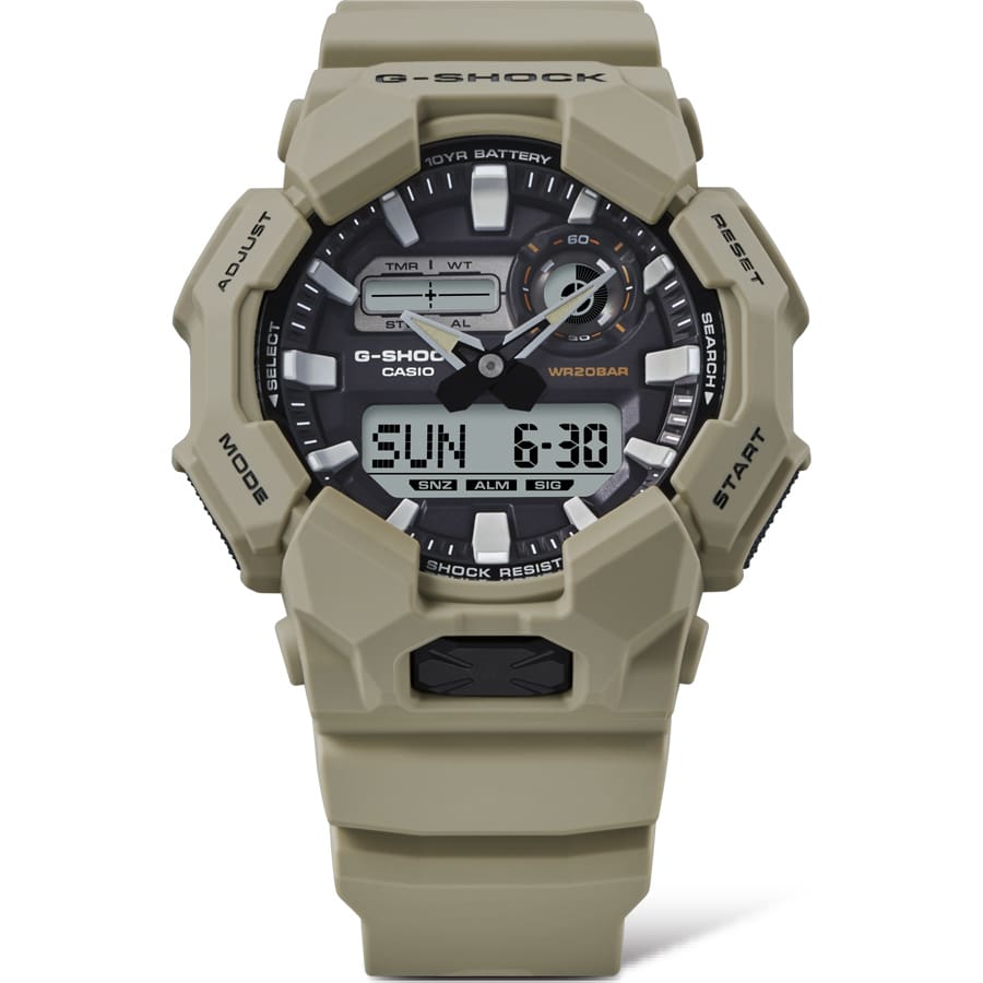 GA-010 Reloj G-Shock para caballero pulsera de resina 10 años de batería