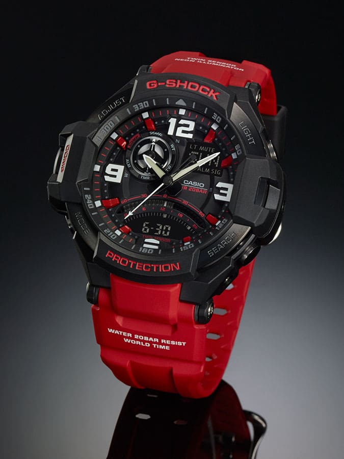 GA-1000-1A Reloj G-Shock Pulsera de Resina para Hombre Doble hora