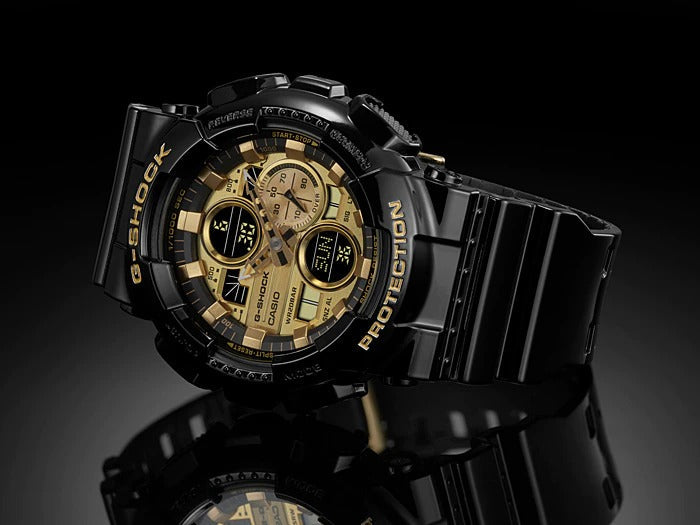 GA-140 Reloj G-Shock Pulsera de Goma para Hombre Doble hora
