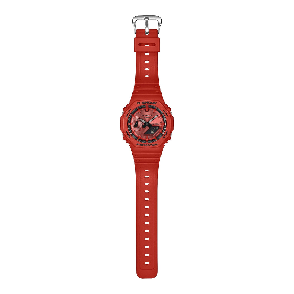 GA-2100 Reloj G-Shock Pulsera de Caucho para Hombre Doble hora
