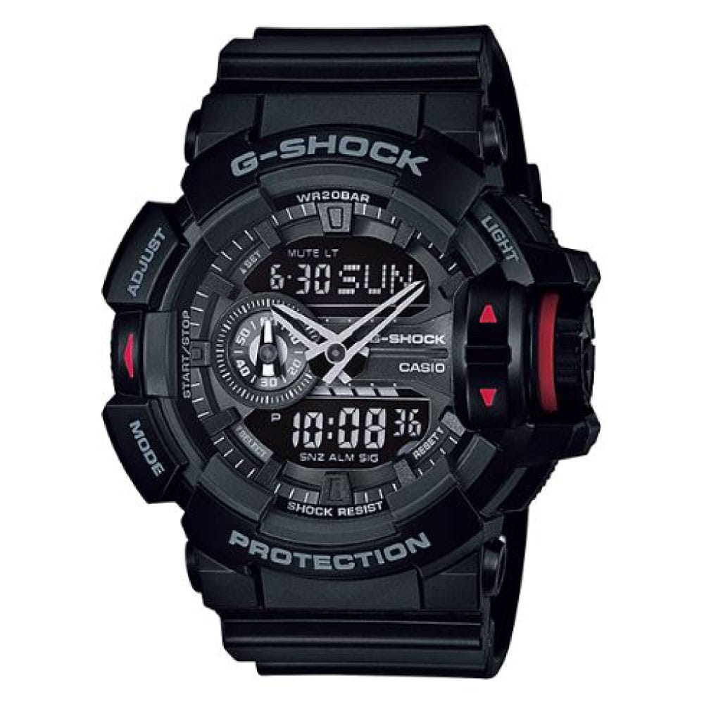 GA-400 Reloj G-Shock Pulsera de Caucho para Hombre Doble hora