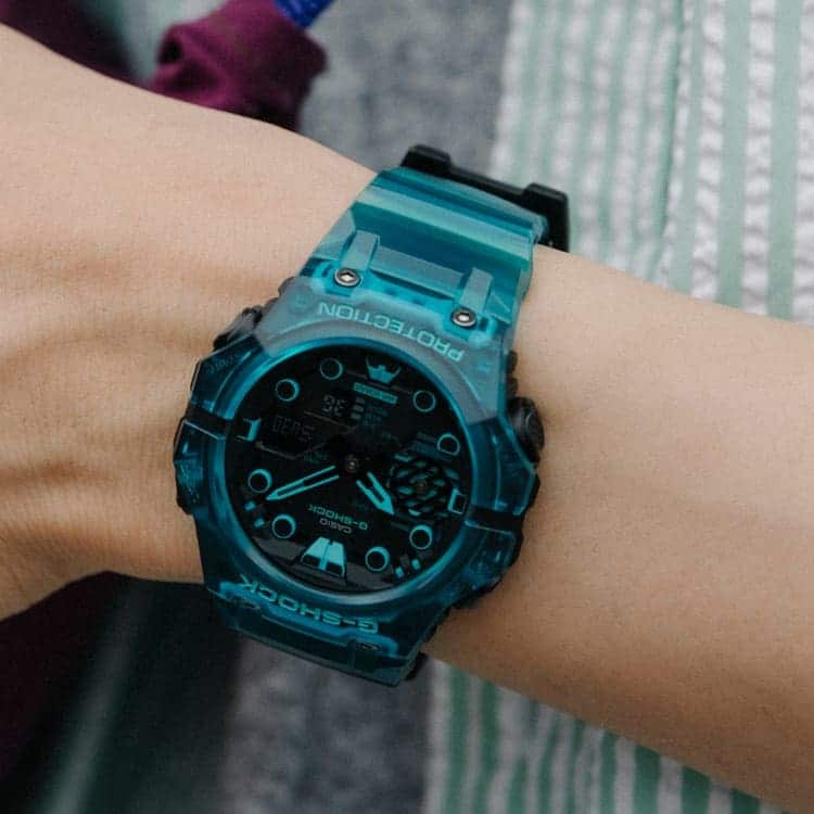 GA-B001 Reloj G-Shock Pulsera de Resina para Hombre Doble hora Bluetooth