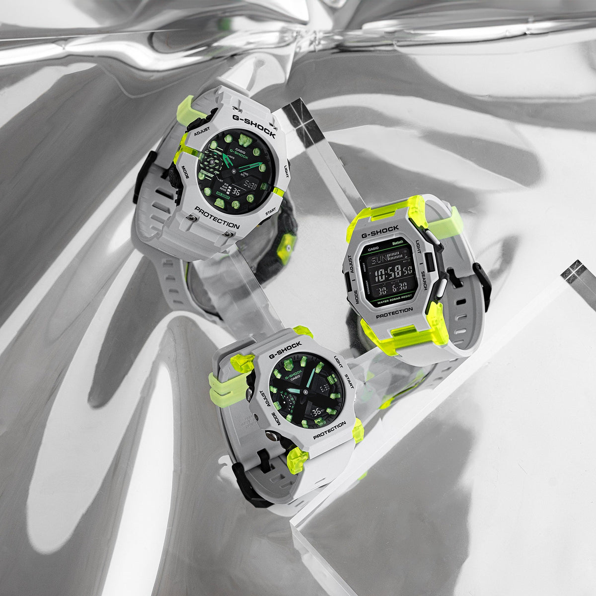 GA-B001 Reloj G-Shock Pulsera de Resina para Hombre Doble hora Bluetooth