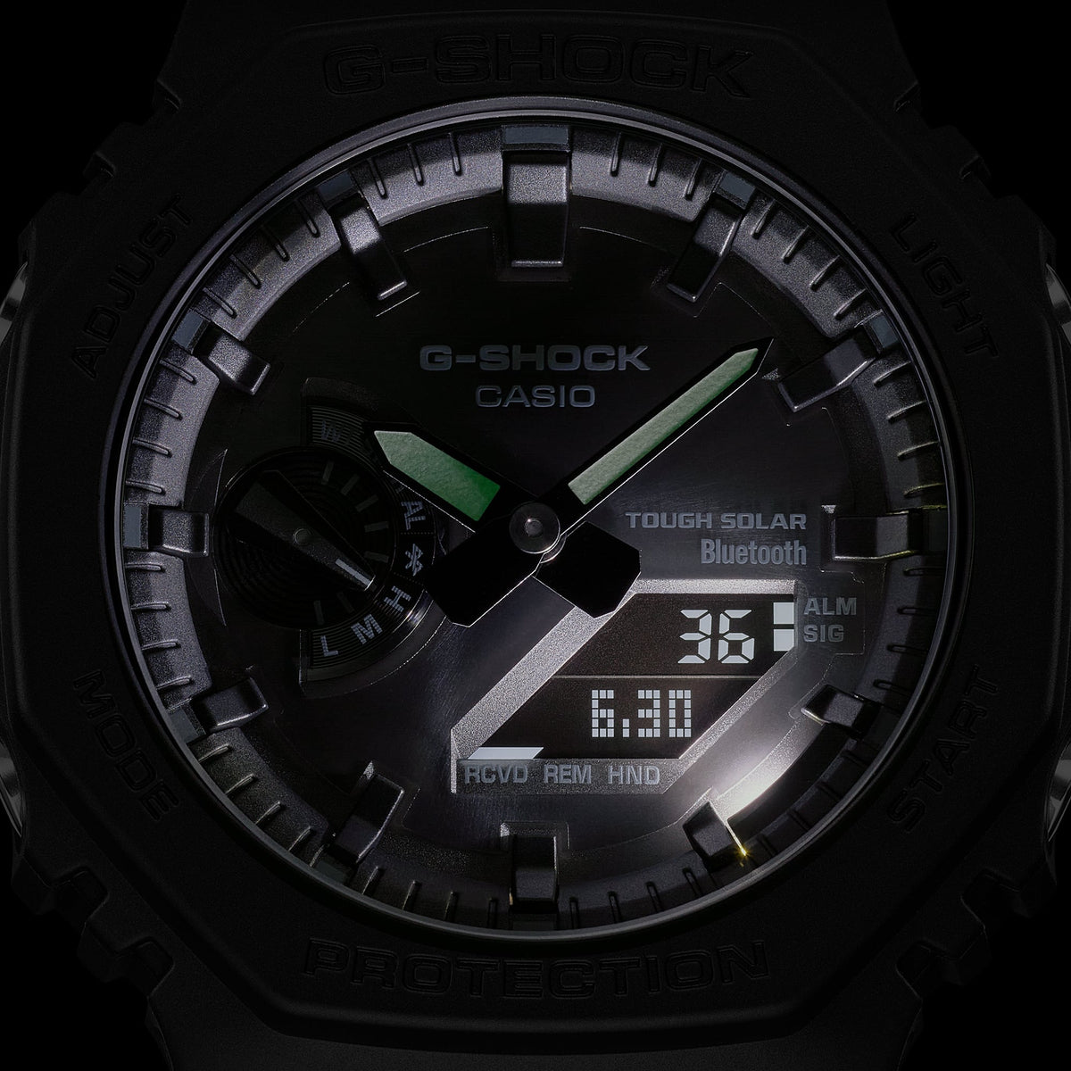 GA-B2100 Reloj G-Shock Pulsera de Goma para Hombre Doble hora Bluetooth
