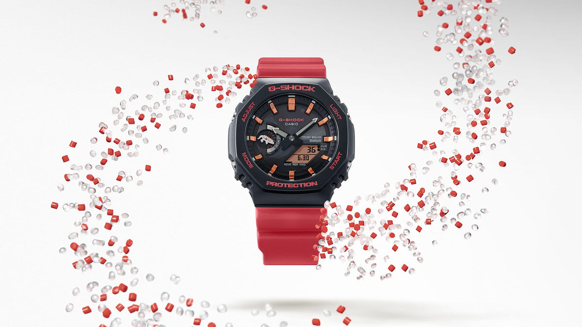 GA-B2100CD-1A4 G-Shock Galápagos Fundación Charles Darwin Reloj de caballero correa de resina doble hora