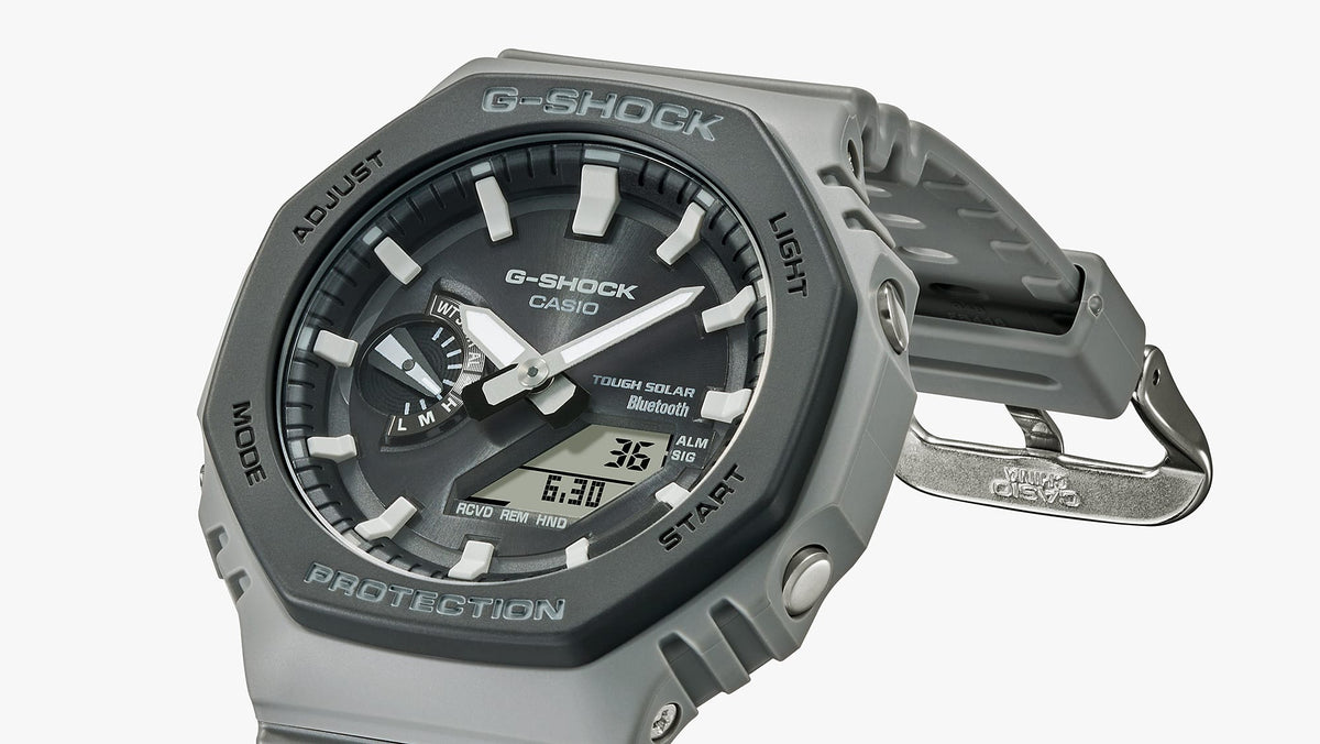 GA-B2100 Reloj G-Shock Pulsera de Goma para Hombre Doble hora Bluetooth