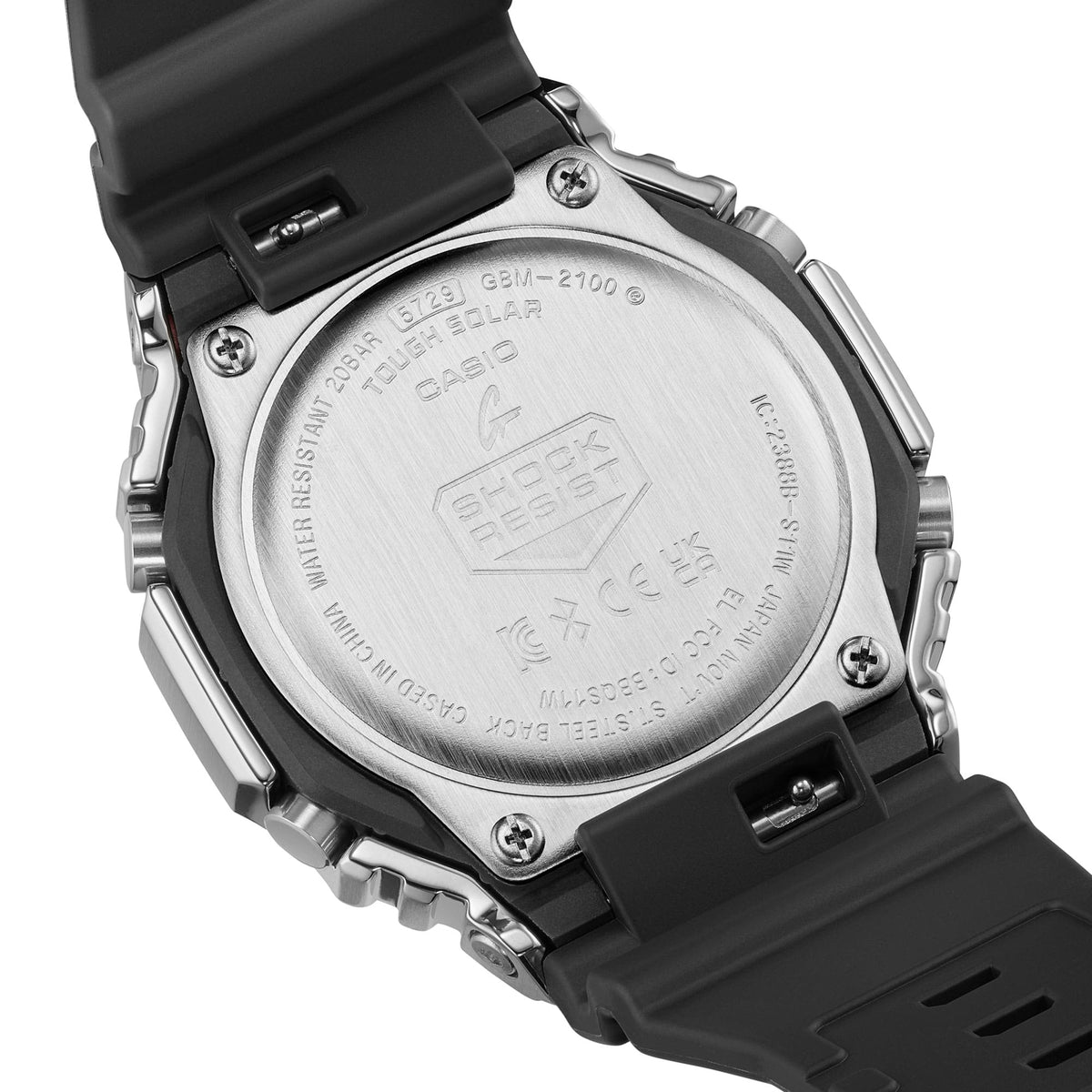 GBM-2100 Reloj G-Shock de caballero pulsera de resina doble hora