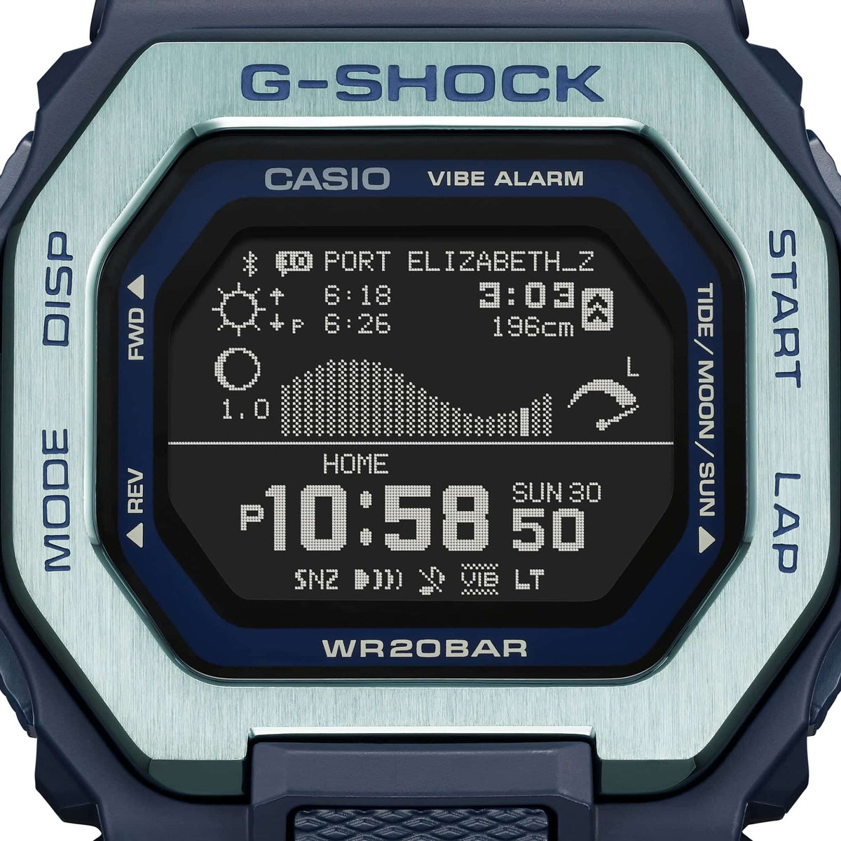 GBX-100 Reloj G-Shock Pulsera de Resina para Hombre Digital Bluetooth