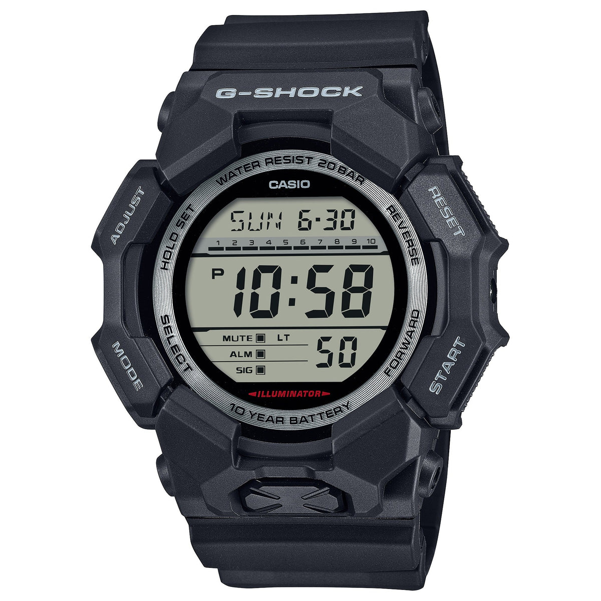 GD-010 Reloj G-Shock para caballero pulsera de Resina 10 años de batería