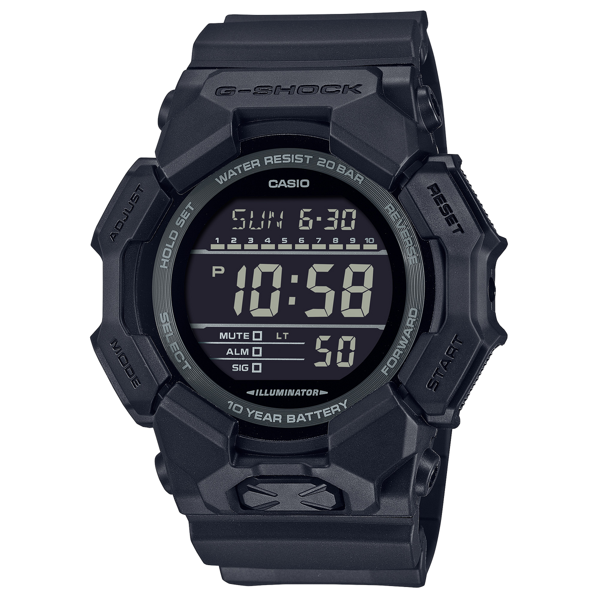 GD-010 Reloj G-Shock para caballero pulsera de Resina 10 años de batería