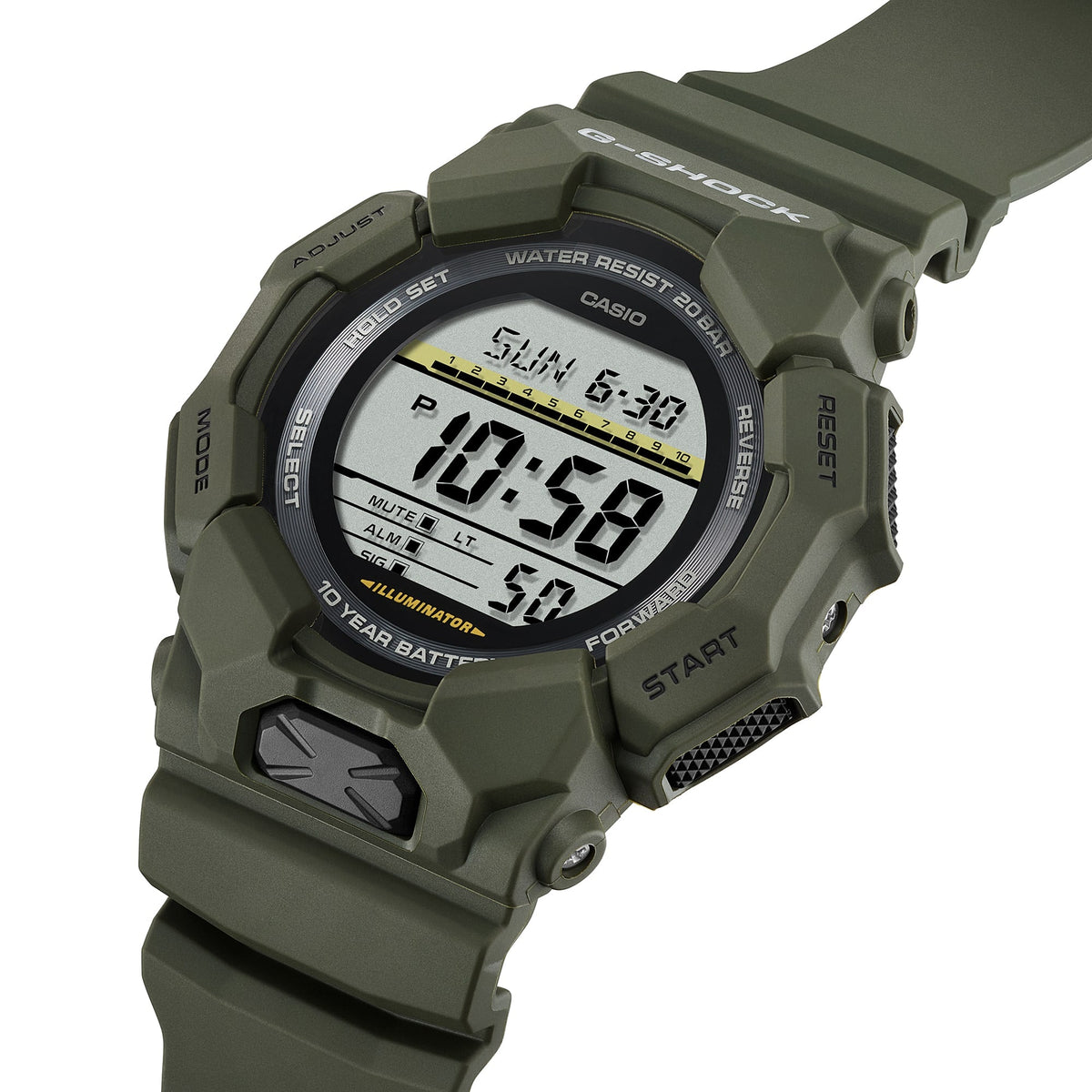 GD-010 Reloj G-Shock para caballero pulsera de Resina 10 años de batería