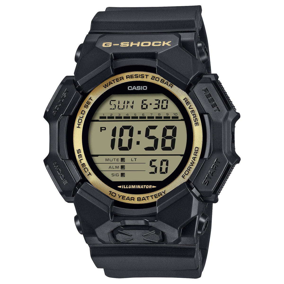 GD-010 Reloj G-Shock para caballero pulsera de Resina 10 años de batería
