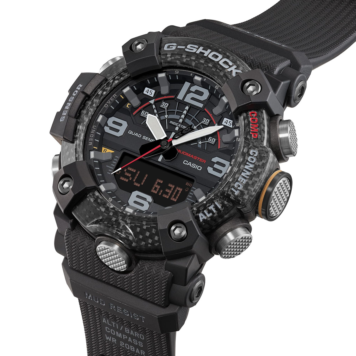 GG-B100 Reloj G-Shock Mudmaster Doble Hora para Hombre pulsera de Caucho Master of G