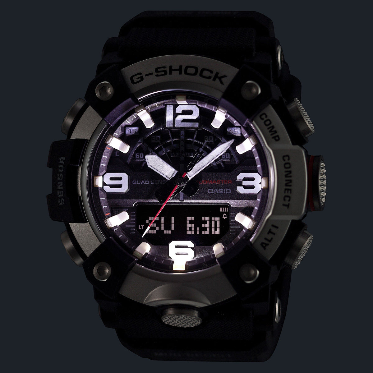 GG-B100 Reloj G-Shock Mudmaster Doble Hora para Hombre pulsera de Caucho Master of G