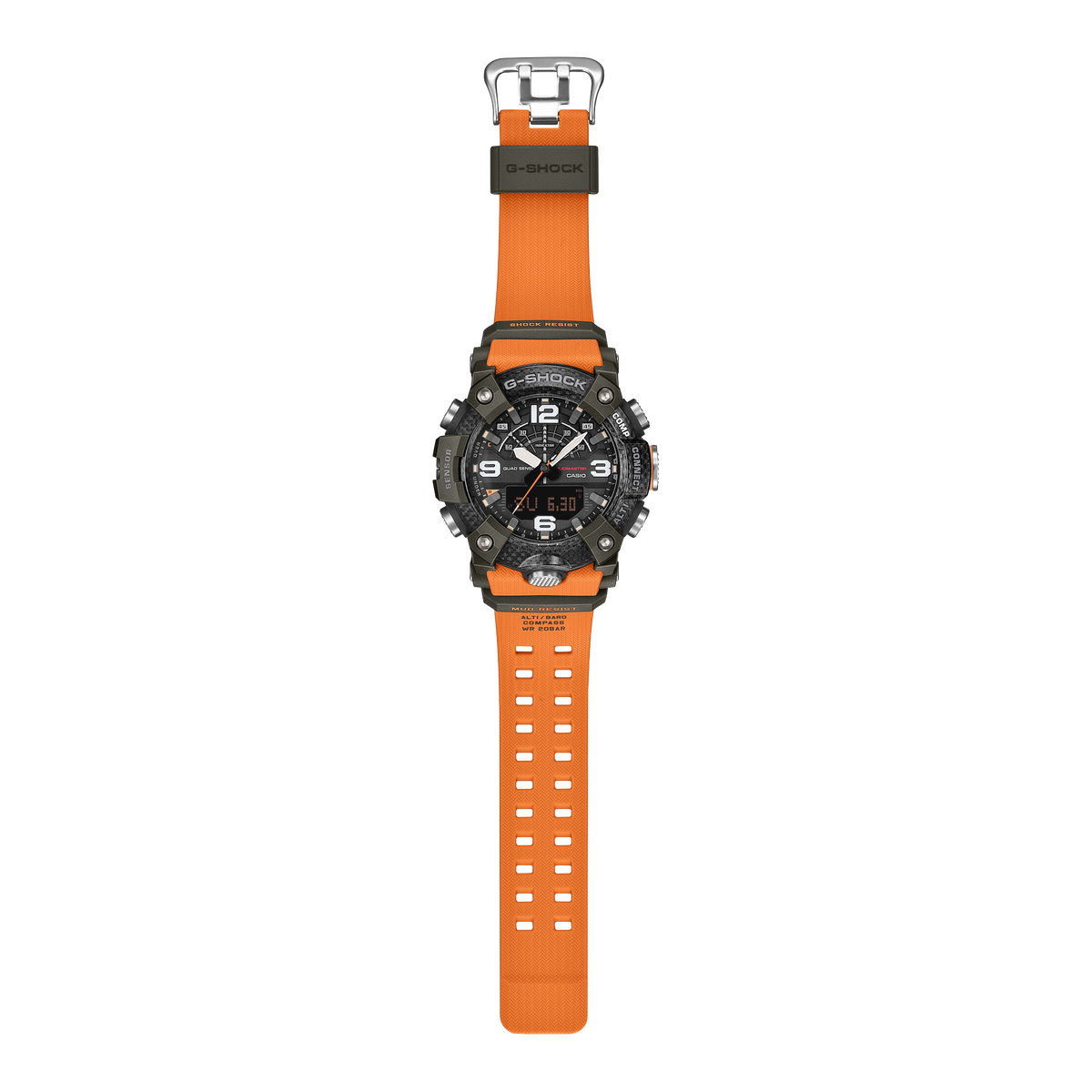 GG-B100 Reloj G-Shock Mudmaster Doble Hora para Hombre pulsera de Caucho Master of G