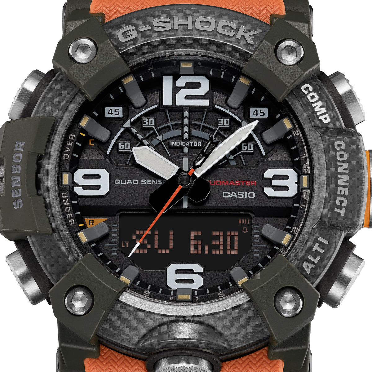 GG-B100 Reloj G-Shock Mudmaster Doble Hora para Hombre pulsera de Caucho Master of G
