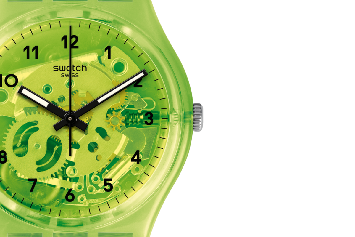 GG227 Reloj Swatch Lemon Flavour de hombre pulsera de resina