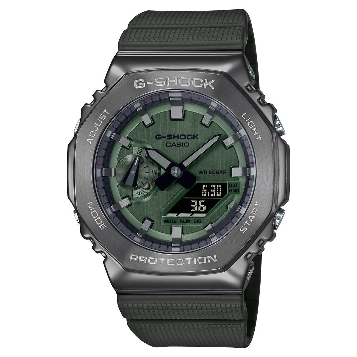 GM-2100 Reloj G-shock para caballero pulsera de caucho