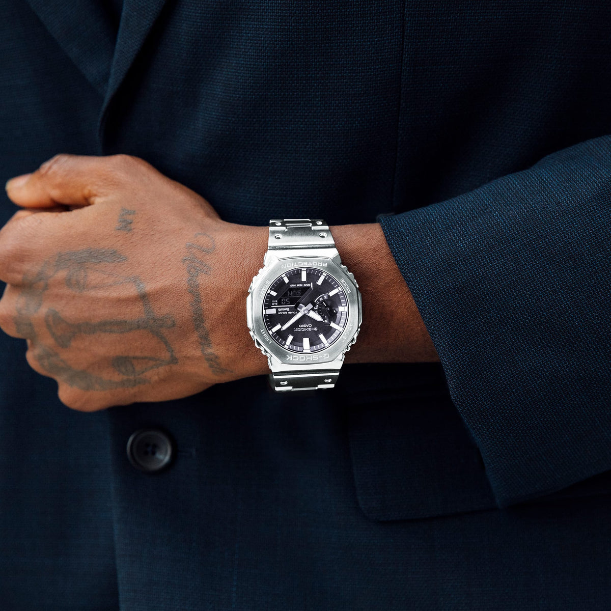 GM-B2100 Reloj G-Shock de hombre correa de metal bluetooth