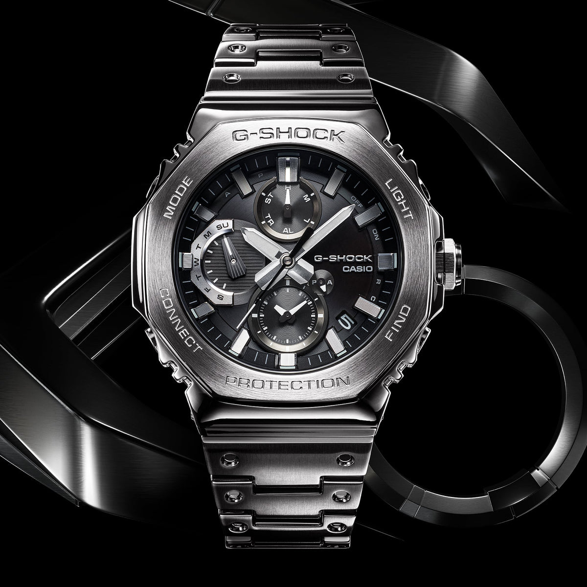 GMC-B2100 Reloj G-Shock de hombre correa de metal Bluetooth