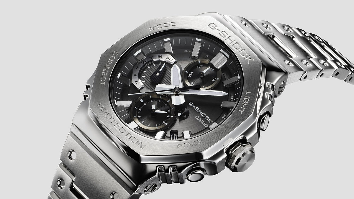 GMC-B2100 Reloj G-Shock de hombre correa de metal Bluetooth