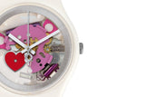 GZ300 Reloj Swatch Tender Present de dama correa de resina