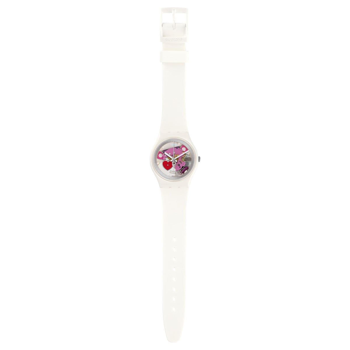GZ300 Reloj Swatch Tender Present de dama correa de resina