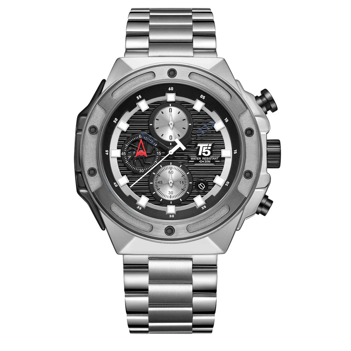 H4067G Reloj T5 para hombre pulsera de Metal