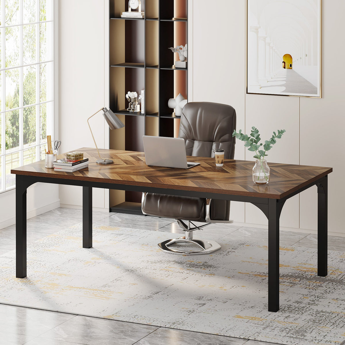 Tribesigns escritorio mueble para oficina y homeoffice HOGA-F1946