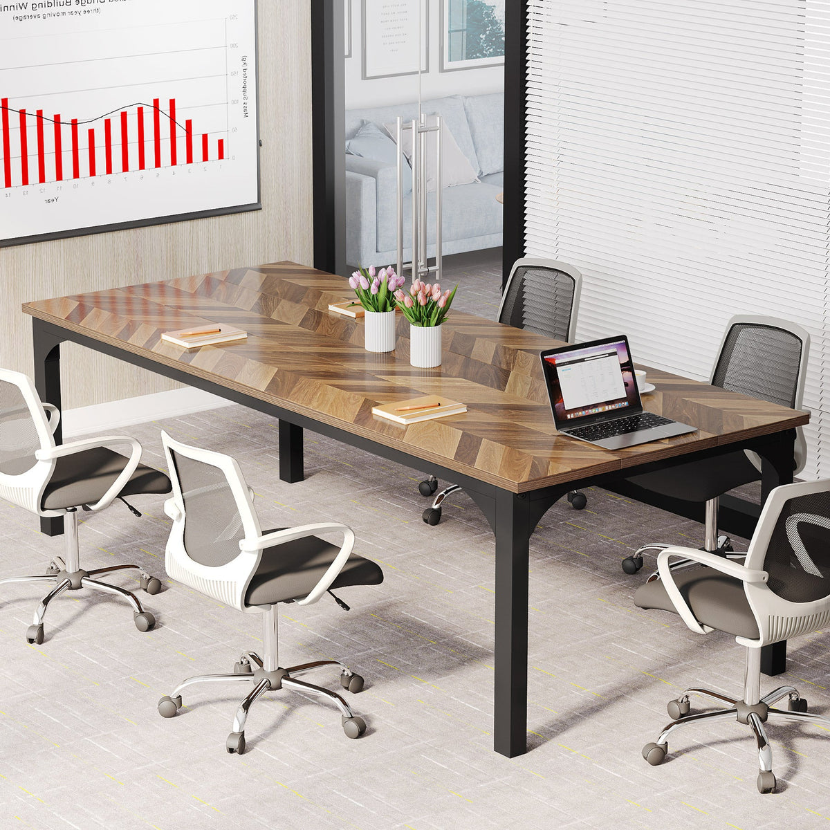 Tribesigns escritorio mueble para oficina y homeoffice HOGA-F1946
