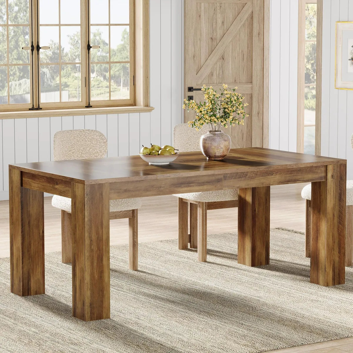 HOGA-JW0988 Mesa Tribesigns para comedor de madera