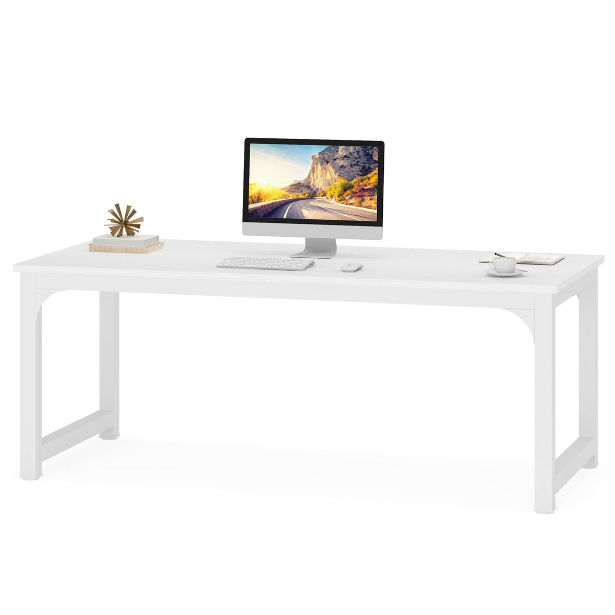 Escritorio mueble marca Tribesigns para oficina y homeoffice 70.8 pulgadas de trabajo HOGA-U0