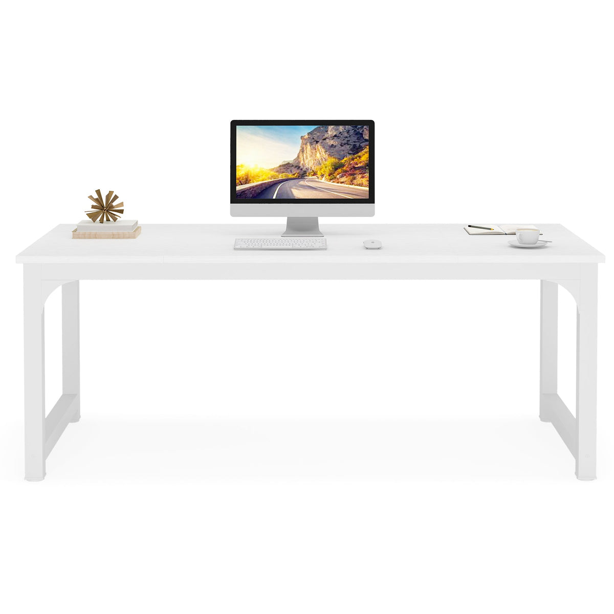 Escritorio mueble marca Tribesigns para oficina y homeoffice 70.8 pulgadas de trabajo HOGA-U0