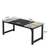 Escritorio mueble marca Tribesigns para oficina y homeoffice 70.8 pulgadas de trabajo HOGA-U0
