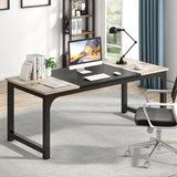 Escritorio mueble marca Tribesigns para oficina y homeoffice 70.8 pulgadas de trabajo HOGA-U0