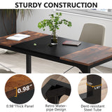 Escritorio mueble marca Tribesigns para oficina y homeoffice 63 pulgadas de área de trabajo HOGA-U01
