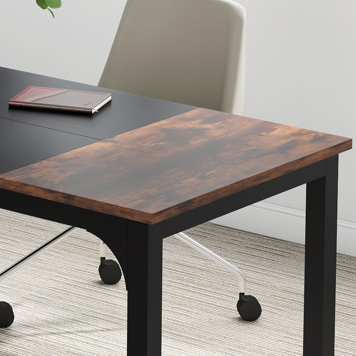 Escritorio mueble marca Tribesigns para oficina y homeoffice 63 pulgadas de área de trabajo HOGA-U01