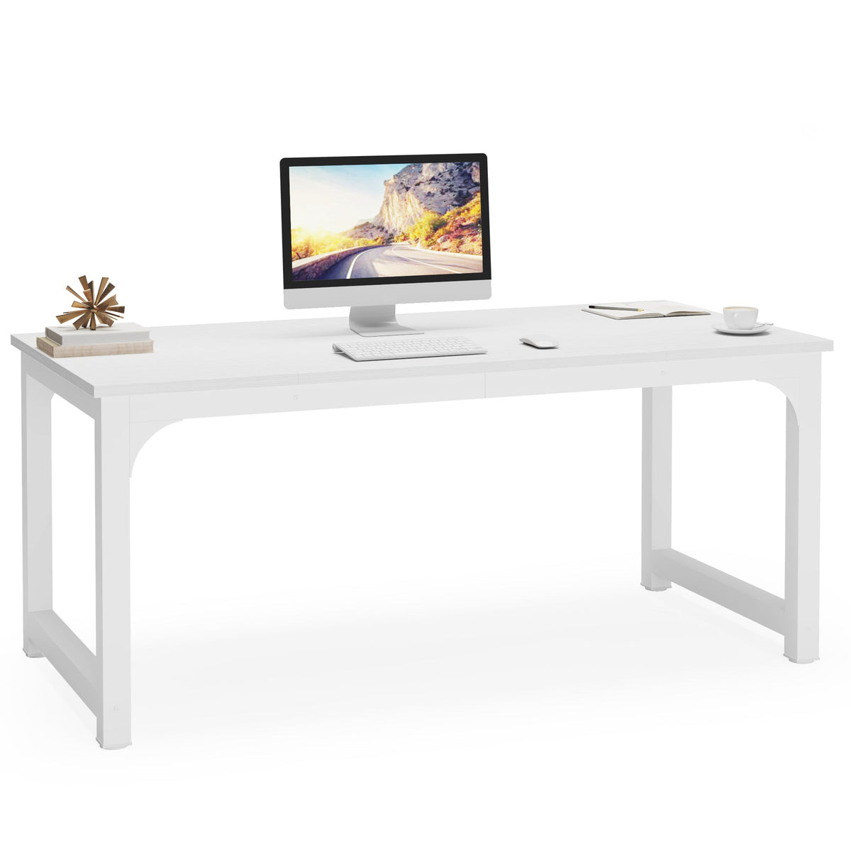 Escritorio mueble marca Tribesigns para oficina y homeoffice 63 pulgadas de área de trabajo HOGA-U01